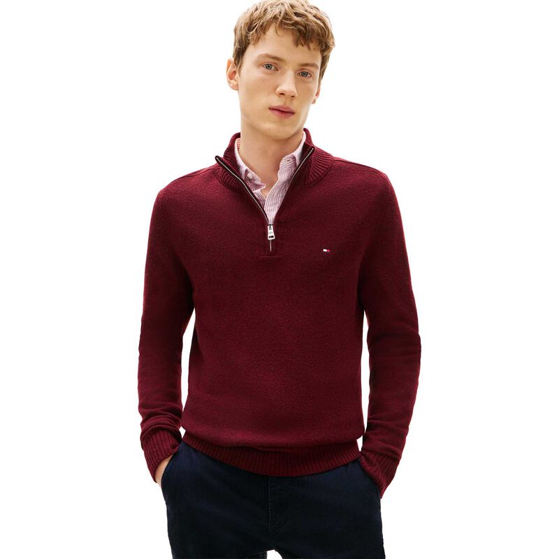 Tommy Hilfiger Pure Lambswool Half-Zip Jumper image number 0